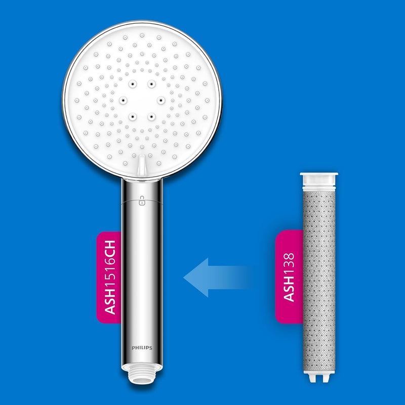 Philips رأس دش فيليبس مع فلتر - عبوة فلتر بديل من 3 قطع، يزيل الكلور بفعالية وغيرها من الجسيمات الكبيرة، مدة تصفية 1 شهر - Image 5